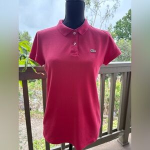 Women’s Lacoste Red Polo Short size small EU size 42.